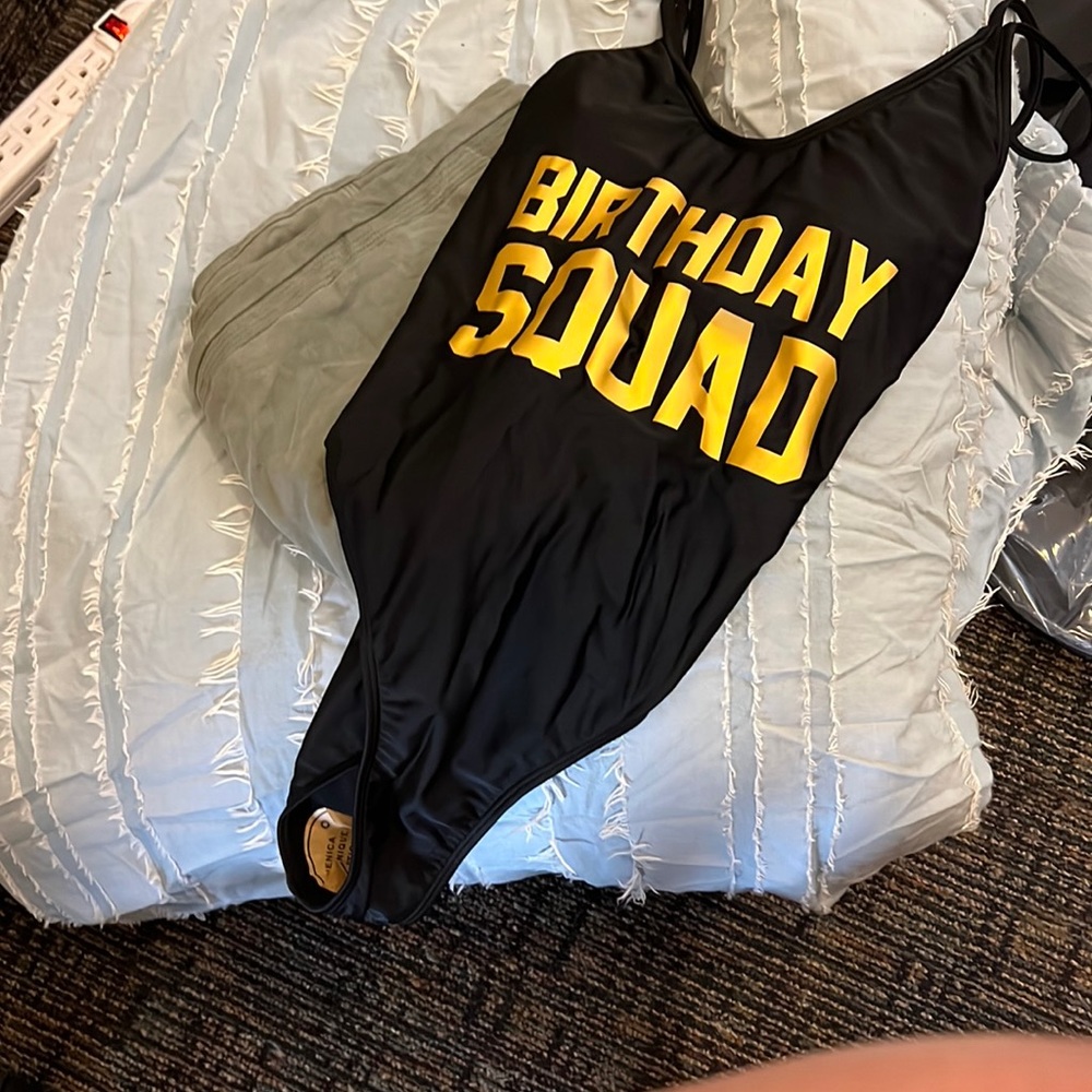 A black swimsuit!